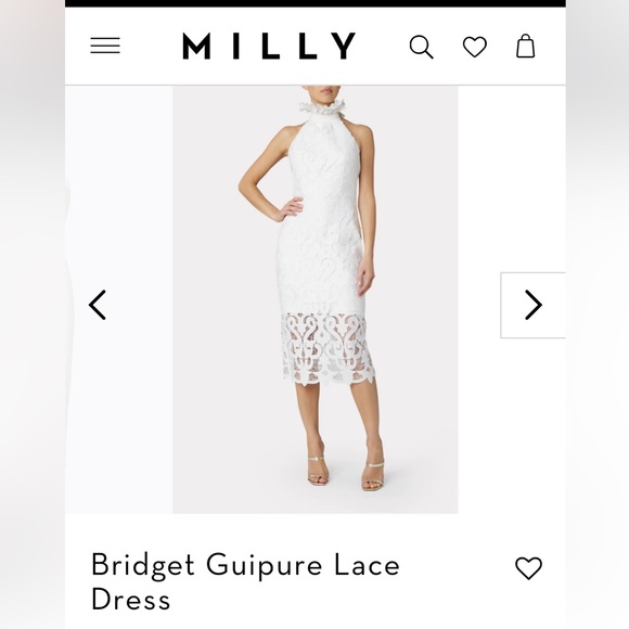 Milly Dresses & Skirts - MILLY Bridget Guipure Lace Dress NWT